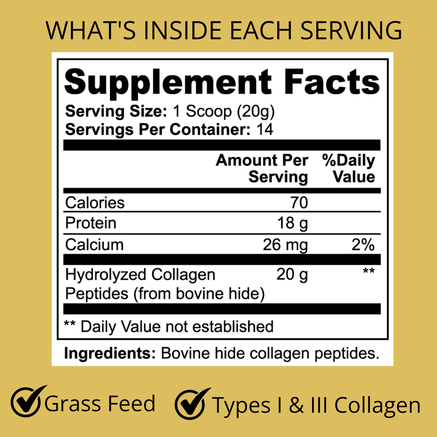 Grass-Fed Hydrolyzed Collagen Peptides